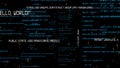 Programming source code abstract background