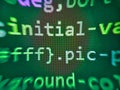 Programming source code abstract screen of software developer. Programing workflow abstract algorithm concept. Screenshot with Royalty Free Stock Photo