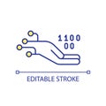 Programming support RGB color icon Royalty Free Stock Photo