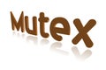 Programming Term - Mutex - Mutual Exclusion Object - 3D image Royalty Free Stock Photo