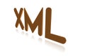 Programming Term - XML - eXtensible Markup Language Royalty Free Stock Photo