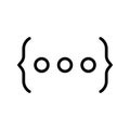 Programming thin line vector icon Royalty Free Stock Photo