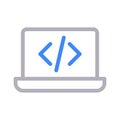 Programming vector color line icon Royalty Free Stock Photo