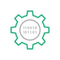 Programming vector color line icon Royalty Free Stock Photo