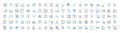 Programming vector line icons set. Programming, coding, scripting, coding language, algorithm, debugging, software Royalty Free Stock Photo