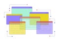 Programming webpages 2D linear cartoon object Royalty Free Stock Photo