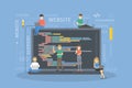 Programming of website. Royalty Free Stock Photo