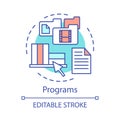 Programs concept icon