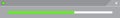 Progress bar bright green line isolated on rectangular grey, strip bar progress green for media graphic, progress bar flow simple