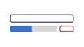 Progress Bar with Error Vector Icon, Loading and Alert Indicator, vector design Generative AI Royalty Free Stock Photo