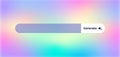Progress bar with generate button and gradient colors indicating download or upload progress