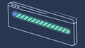 Progress Bar Indicator with Loading Status, Digital Display, vector design Generative AI Royalty Free Stock Photo