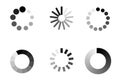 Progress bar loading icon. Load download process Royalty Free Stock Photo