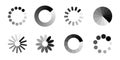 Progress bar loading icon. Load download process Royalty Free Stock Photo