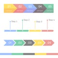 Progress chart statistic concept. Infographic template for presentation. Timeline statistical chart. Business flow process