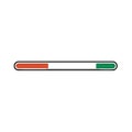 Progress Indicator Bar Completion Loading Green and Red Progress Royalty Free Stock Photo