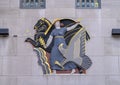 `Progress` by Lee Lawrie located above the north, 49th street facade of One Rockefeller Center in New York City.