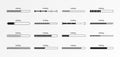 Progress load bar. Indicator of status download. Graphic icons of interface. Neon buttons of speed of upload. Set of web