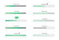 Progress loading bar set Royalty Free Stock Photo