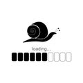 Progress loading bar - snail icon