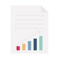 Progress reportflat vector icon which can easily modify or edit Royalty Free Stock Photo