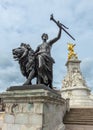 Progress statue at Victoria Memorial, London, England, UK Royalty Free Stock Photo