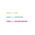 Progress status bar icon. Love loading collection. White heart. Funny happy valentines day element.Web design app Royalty Free Stock Photo