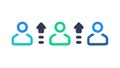 Progress User Growth Indicator Icons, vector design Generative AI Royalty Free Stock Photo