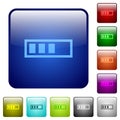 Progressbar color square buttons