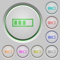 Progressbar push buttons Royalty Free Stock Photo