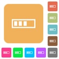 Progressbar rounded square flat icons