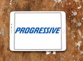 Progressive car insurance company logo Royalty Free Stock Photo