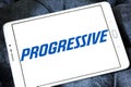 Progressive car insurance company logo Royalty Free Stock Photo