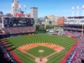 Progressive Field on a sunny Sunday in Cleveland - OHIO - USA - MLB Royalty Free Stock Photo