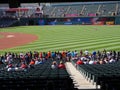 Progressive Field during warm-ups on a Sunny Day in Cleveland, Ohio - USA Royalty Free Stock Photo