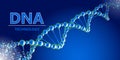 Progressive modified DNA biotechnology. Science vector background Royalty Free Stock Photo