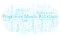 Progressive Muscle Relaxation word cloud.