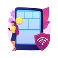 Progressive web app abstract concept vector illustration.