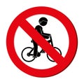 prohibited sign bicycle Extreme sport athlete avatar