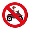 prohibited sign Extreme sport athlete avatar