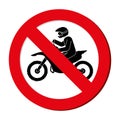 prohibited sign Extreme sport athlete avatar