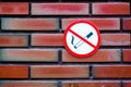 Prohibiting signs for use of public buildings Royalty Free Stock Photo