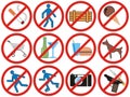 Prohibiting signs (Vector)