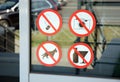 Prohibiting signs