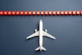 Prohibition of an aircraft from entering airspace. Royalty Free Stock Photo