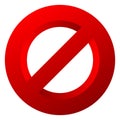 Prohibition-restriction sign icon. No entry, no entrance, do not enter sign