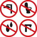 Prohibition restriction vector sign. Vector illustration