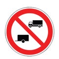 PROHIBITION Road Sign. Road information Symbol. Prohibition of turning left