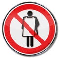 Prohibition sign advertising ban