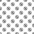 Prohibition sign colorado beetles pattern